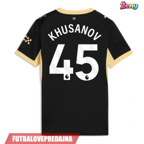 Lacne Ženy Futbalové dres Manchester City Abdukodir Khusanov #45 2026-27 Krátky Rukáv - Preč